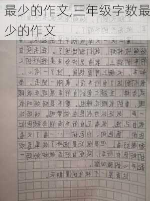 最少的作文,三年级字数最少的作文