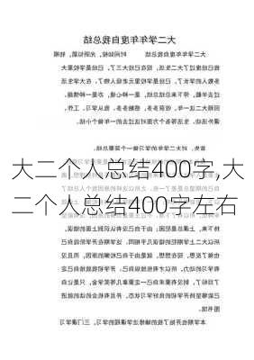 大二个人总结400字,大二个人总结400字左右