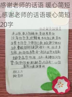 感谢老师的话语 暖心简短,感谢老师的话语暖心简短20字