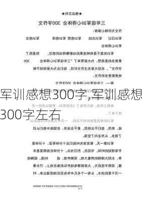 军训感想300字,军训感想300字左右