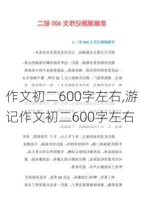 作文初二600字左右,游记作文初二600字左右