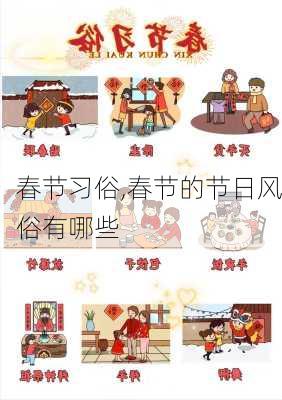 春节习俗,春节的节日风俗有哪些