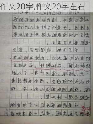 作文20字,作文20字左右