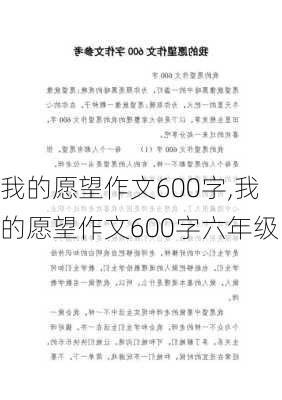 我的愿望作文600字,我的愿望作文600字六年级