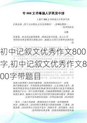 初中记叙文优秀作文800字,初中记叙文优秀作文800字带题目