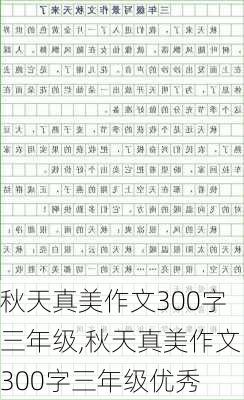 秋天真美作文300字三年级,秋天真美作文300字三年级优秀