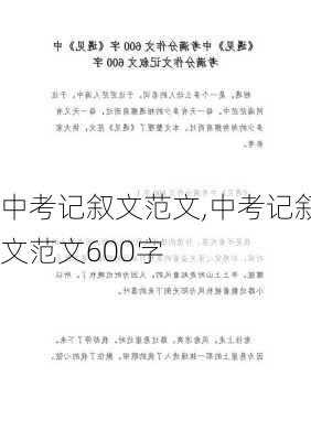 中考记叙文范文,中考记叙文范文600字