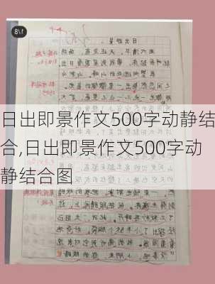 日出即景作文500字动静结合,日出即景作文500字动静结合图