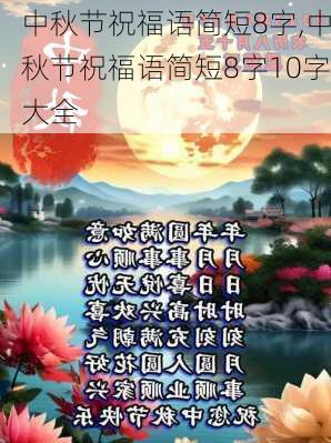 中秋节祝福语简短8字,中秋节祝福语简短8字10字大全