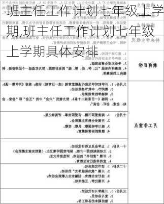 班主任工作计划七年级上学期,班主任工作计划七年级上学期具体安排