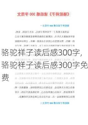 骆驼祥子读后感300字,骆驼祥子读后感300字免费