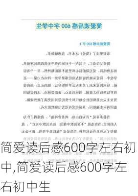 简爱读后感600字左右初中,简爱读后感600字左右初中生