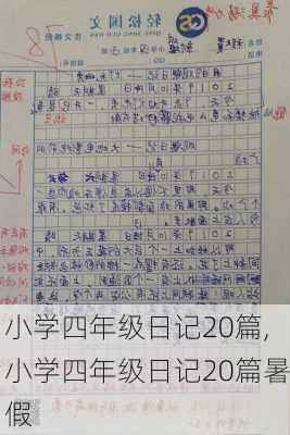 小学四年级日记20篇,小学四年级日记20篇暑假