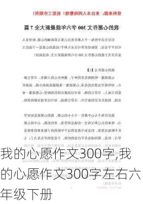 我的心愿作文300字,我的心愿作文300字左右六年级下册