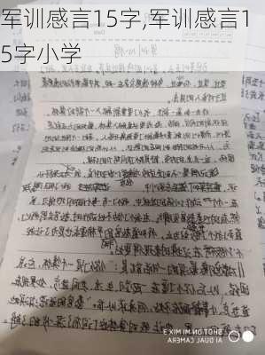 军训感言15字,军训感言15字小学