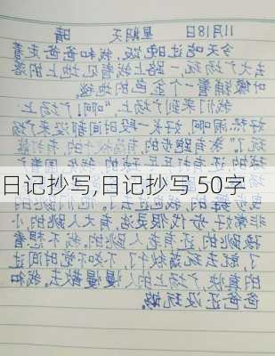 日记抄写,日记抄写 50字