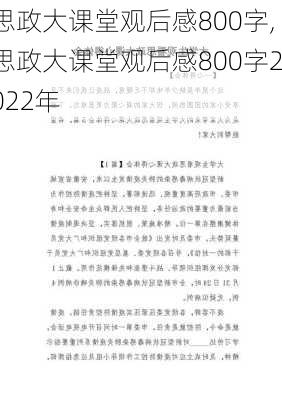 思政大课堂观后感800字,思政大课堂观后感800字2022年