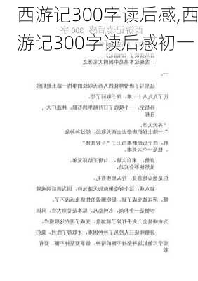 西游记300字读后感,西游记300字读后感初一