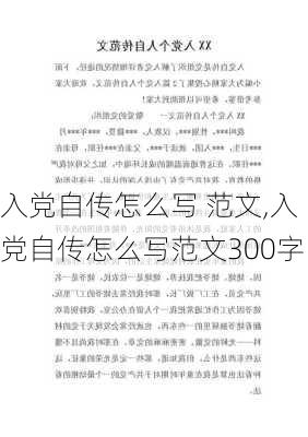 入党自传怎么写 范文,入党自传怎么写范文300字