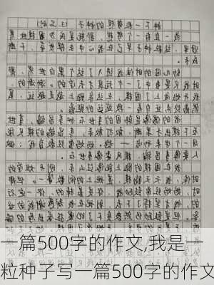 一篇500字的作文,我是一粒种子写一篇500字的作文