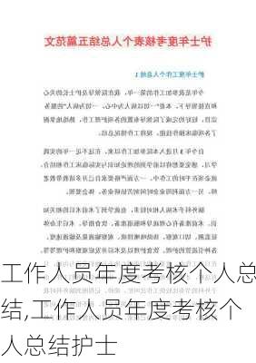 工作人员年度考核个人总结,工作人员年度考核个人总结护士