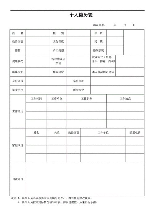 求职个人简历模板电子版,求职个人简历模板电子版可填写