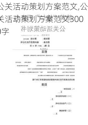 公关活动策划方案范文,公关活动策划方案范文3000字