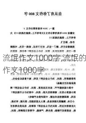 流氓作文1000字,流氓的作文1000字