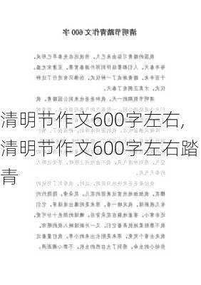 清明节作文600字左右,清明节作文600字左右踏青