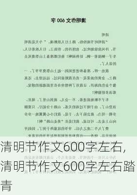 清明节作文600字左右,清明节作文600字左右踏青