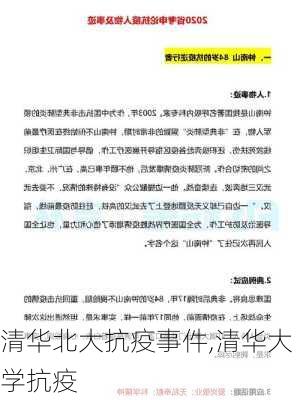 清华北大抗疫事件,清华大学抗疫