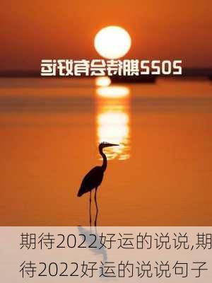 期待2022好运的说说,期待2022好运的说说句子