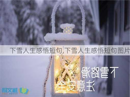 下雪人生感悟短句,下雪人生感悟短句图片