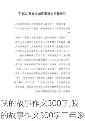 我的故事作文300字,我的故事作文300字三年级