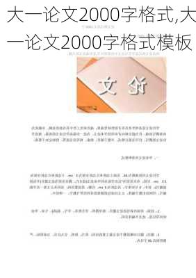 大一论文2000字格式,大一论文2000字格式模板