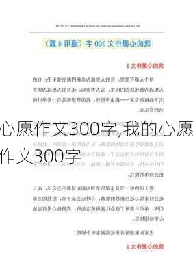 心愿作文300字,我的心愿作文300字