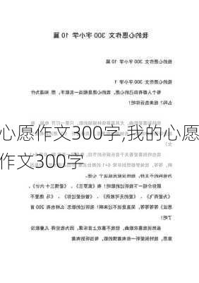 心愿作文300字,我的心愿作文300字