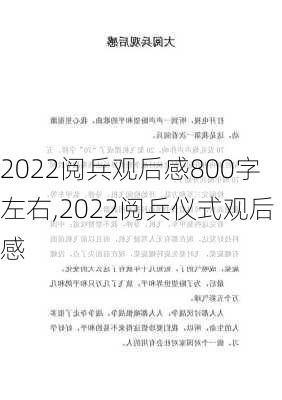 2022阅兵观后感800字左右,2022阅兵仪式观后感