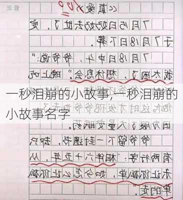 一秒泪崩的小故事,一秒泪崩的小故事名字