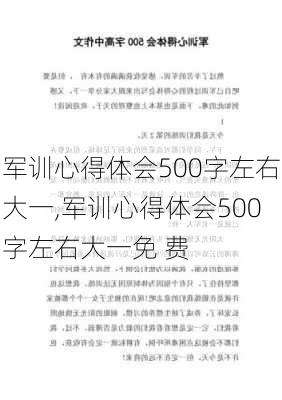 军训心得体会500字左右大一,军训心得体会500字左右大一免 费