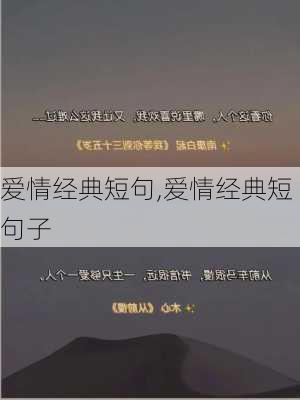 爱情经典短句,爱情经典短句子