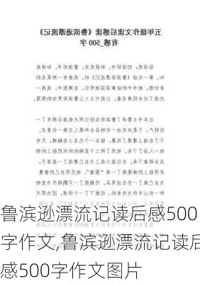 鲁滨逊漂流记读后感500字作文,鲁滨逊漂流记读后感500字作文图片