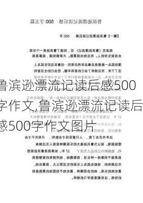 鲁滨逊漂流记读后感500字作文,鲁滨逊漂流记读后感500字作文图片