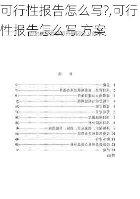 可行性报告怎么写?,可行性报告怎么写 方案