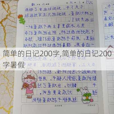 简单的日记200字,简单的日记200字暑假