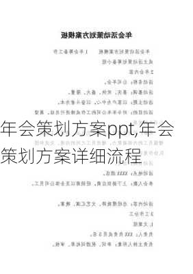 年会策划方案ppt,年会策划方案详细流程