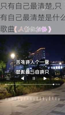 只有自己最清楚,只有自己最清楚是什么歌曲