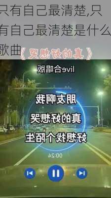 只有自己最清楚,只有自己最清楚是什么歌曲