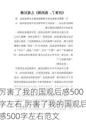 厉害了我的国观后感500字左右,厉害了我的国观后感500字左右范文