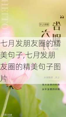 七月发朋友圈的精美句子,七月发朋友圈的精美句子图片